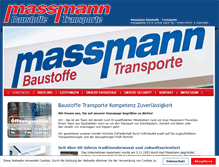 Tablet Screenshot of massmann-baustoffe.de